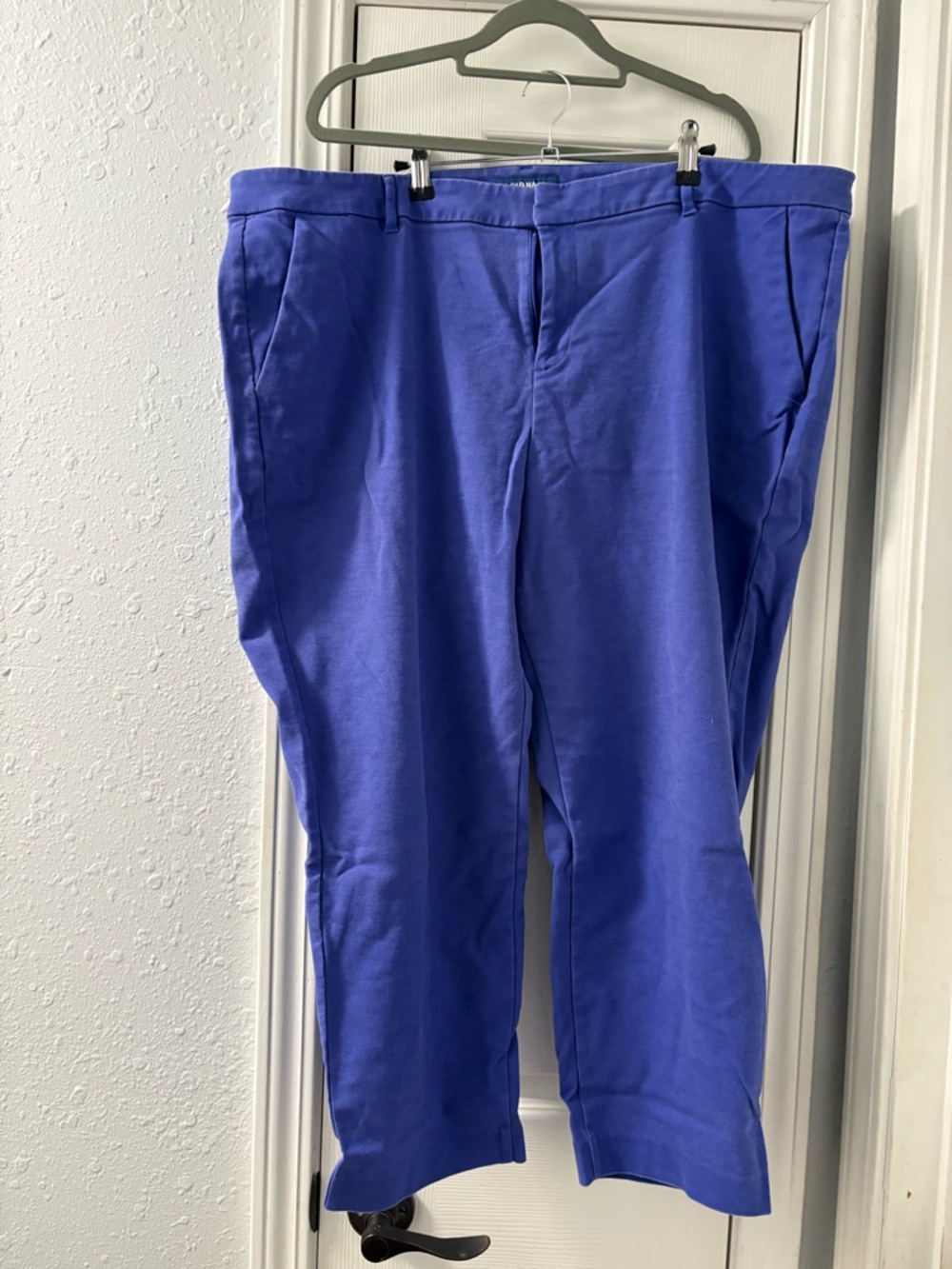 Old Navy Women's Cobalt Blue Straight-Leg Trousers